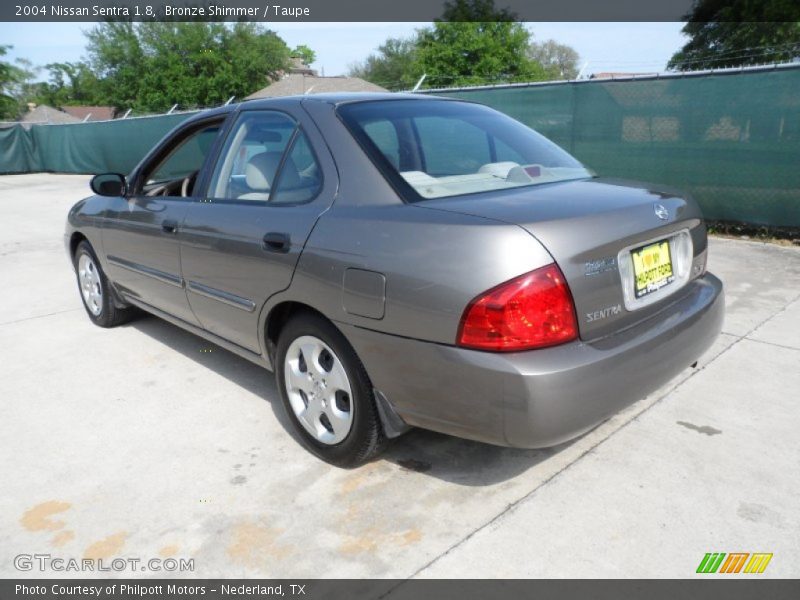 Bronze Shimmer / Taupe 2004 Nissan Sentra 1.8