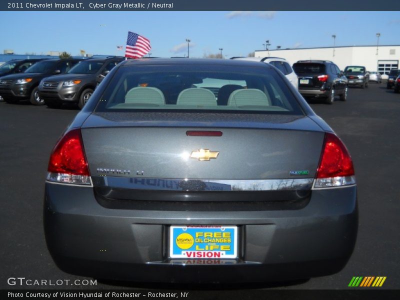 Cyber Gray Metallic / Neutral 2011 Chevrolet Impala LT