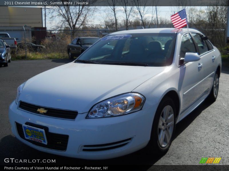 Summit White / Neutral 2011 Chevrolet Impala LS
