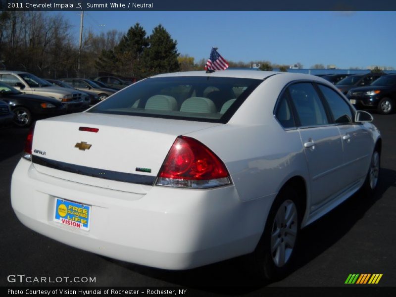 Summit White / Neutral 2011 Chevrolet Impala LS
