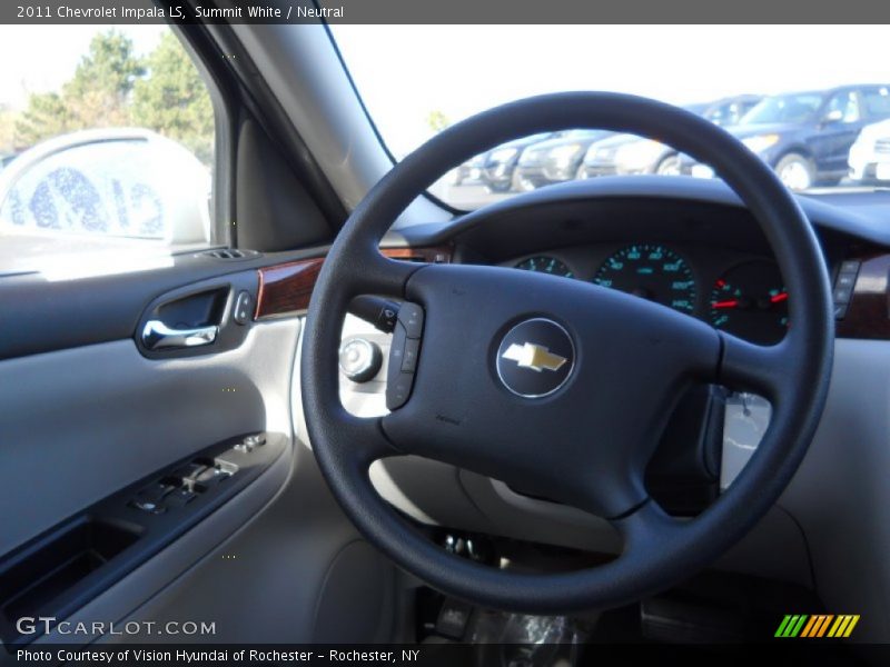 Summit White / Neutral 2011 Chevrolet Impala LS