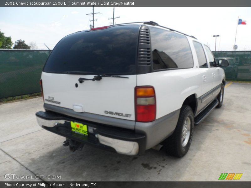 Summit White / Light Gray/Neutral 2001 Chevrolet Suburban 1500 LT
