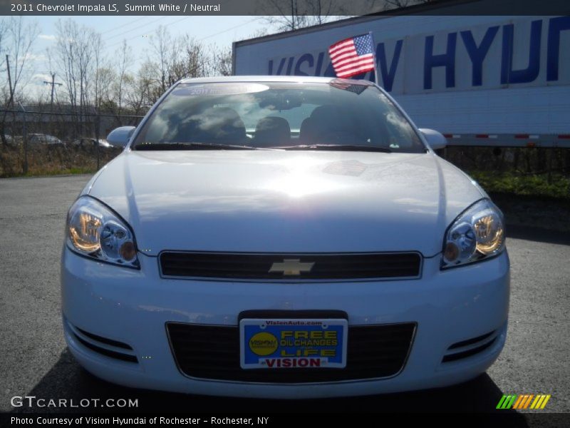 Summit White / Neutral 2011 Chevrolet Impala LS