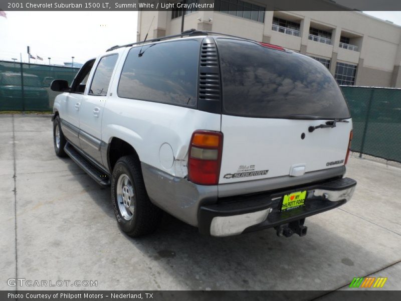 Summit White / Light Gray/Neutral 2001 Chevrolet Suburban 1500 LT