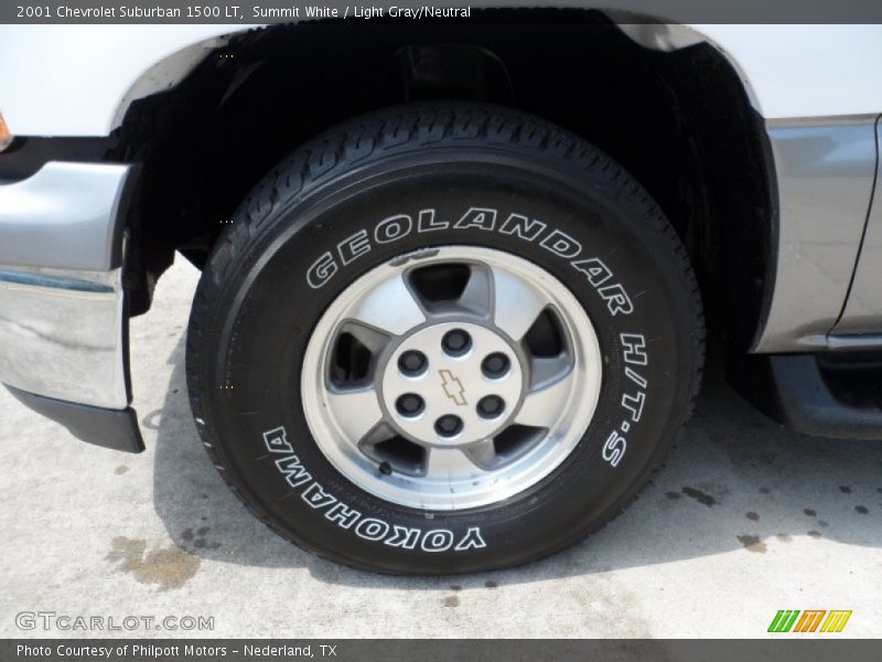 Summit White / Light Gray/Neutral 2001 Chevrolet Suburban 1500 LT