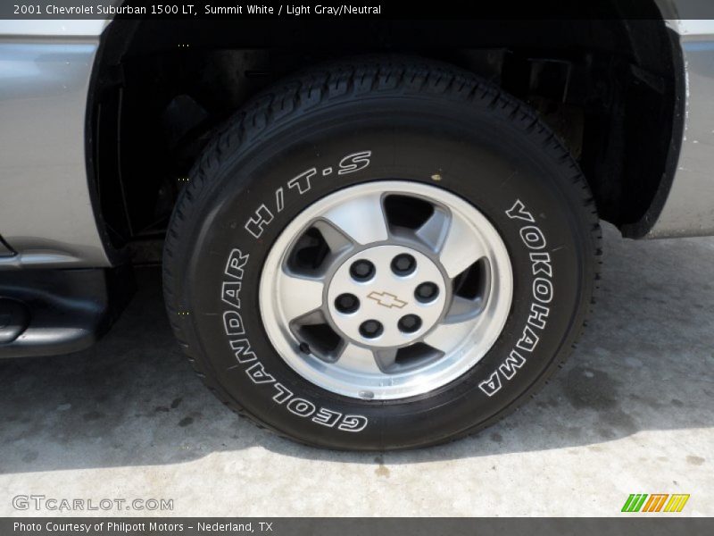 Summit White / Light Gray/Neutral 2001 Chevrolet Suburban 1500 LT