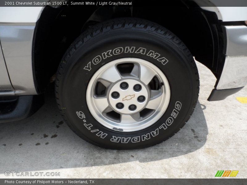 Summit White / Light Gray/Neutral 2001 Chevrolet Suburban 1500 LT