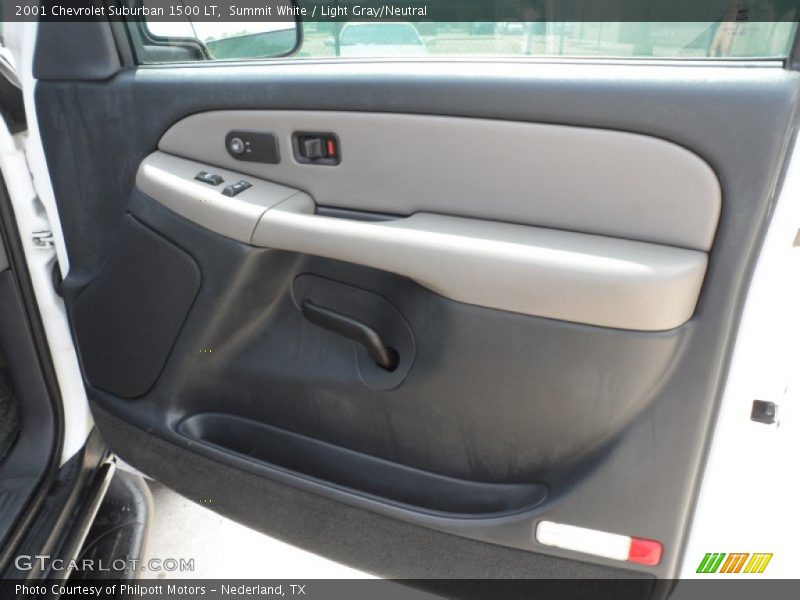 Summit White / Light Gray/Neutral 2001 Chevrolet Suburban 1500 LT
