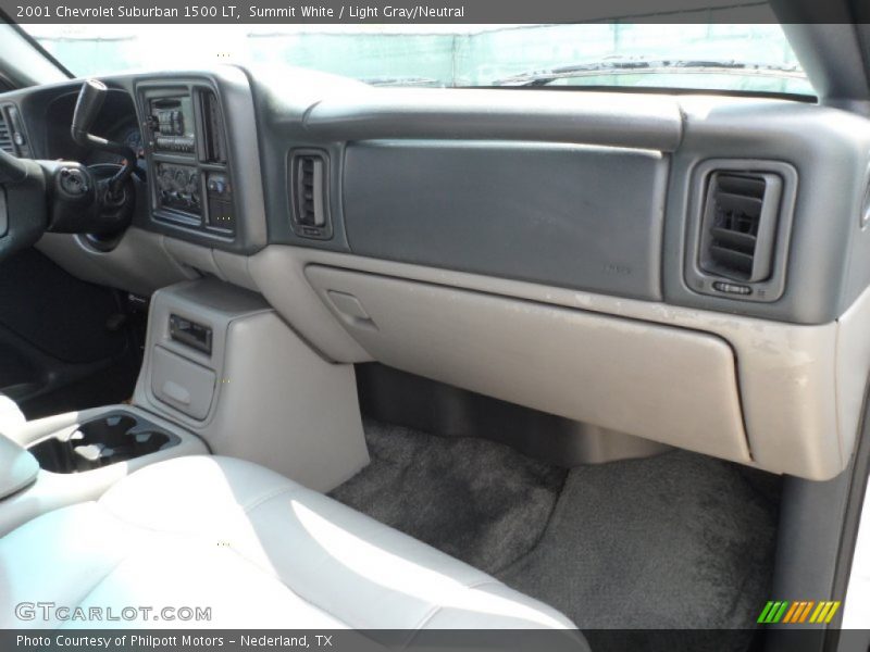 Summit White / Light Gray/Neutral 2001 Chevrolet Suburban 1500 LT