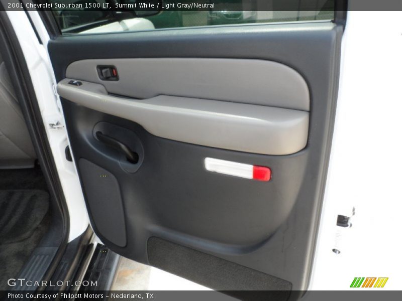 Summit White / Light Gray/Neutral 2001 Chevrolet Suburban 1500 LT