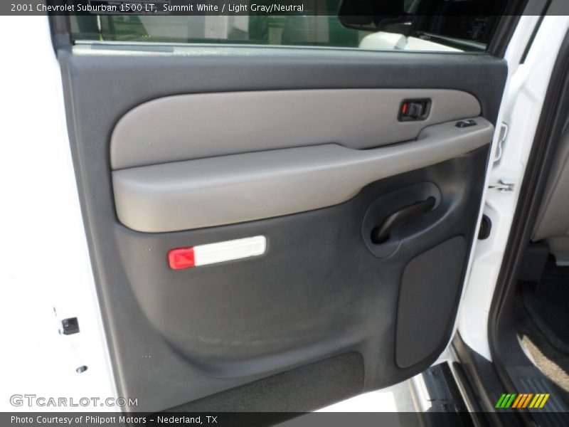 Summit White / Light Gray/Neutral 2001 Chevrolet Suburban 1500 LT