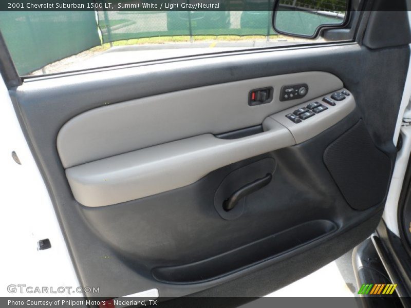 Summit White / Light Gray/Neutral 2001 Chevrolet Suburban 1500 LT