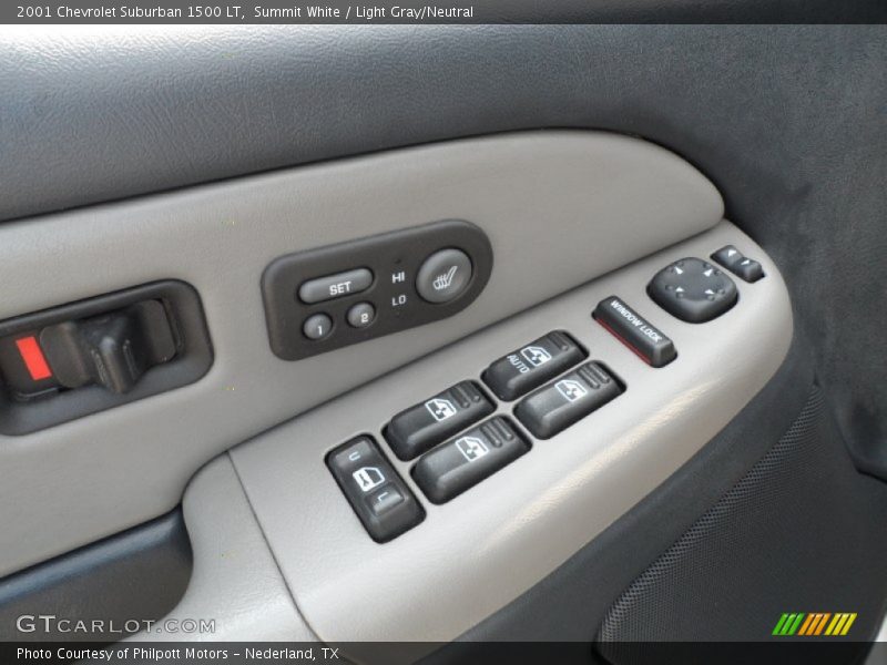 Summit White / Light Gray/Neutral 2001 Chevrolet Suburban 1500 LT