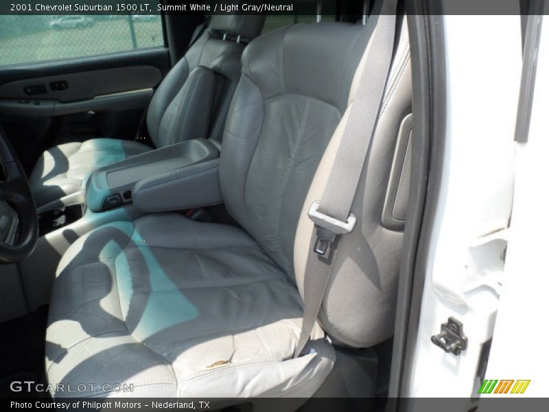 Summit White / Light Gray/Neutral 2001 Chevrolet Suburban 1500 LT