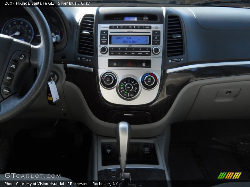 Silver Blue / Gray 2007 Hyundai Santa Fe GLS