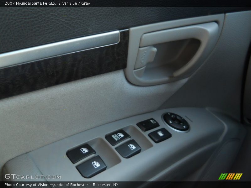 Silver Blue / Gray 2007 Hyundai Santa Fe GLS