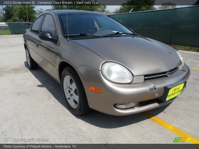 Cinnamon Glaze Metallic / Dark Slate Gray 2001 Dodge Neon ES