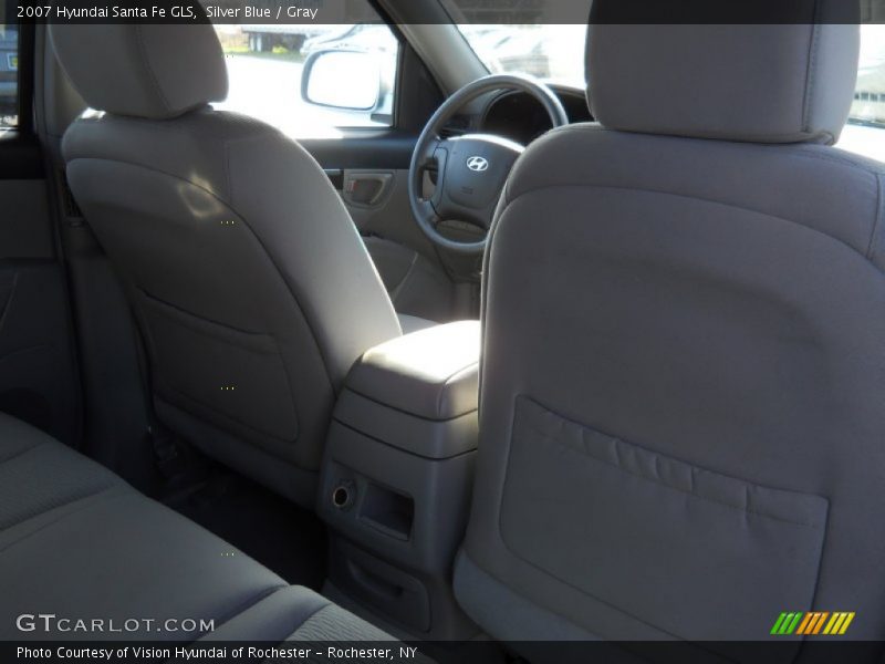Silver Blue / Gray 2007 Hyundai Santa Fe GLS
