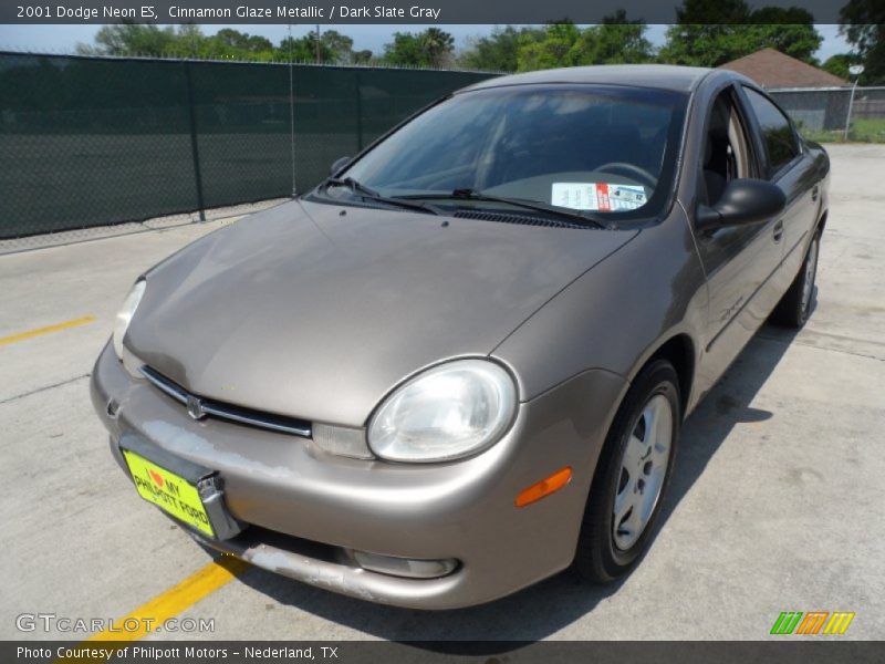 Cinnamon Glaze Metallic / Dark Slate Gray 2001 Dodge Neon ES