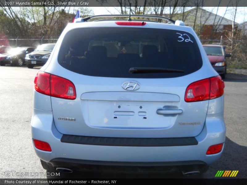 Silver Blue / Gray 2007 Hyundai Santa Fe GLS