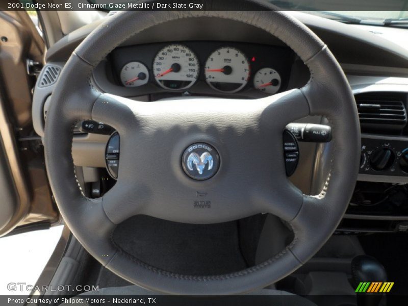 Cinnamon Glaze Metallic / Dark Slate Gray 2001 Dodge Neon ES