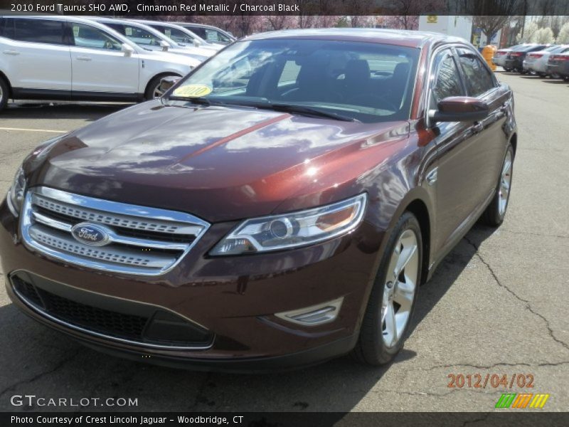 Cinnamon Red Metallic / Charcoal Black 2010 Ford Taurus SHO AWD