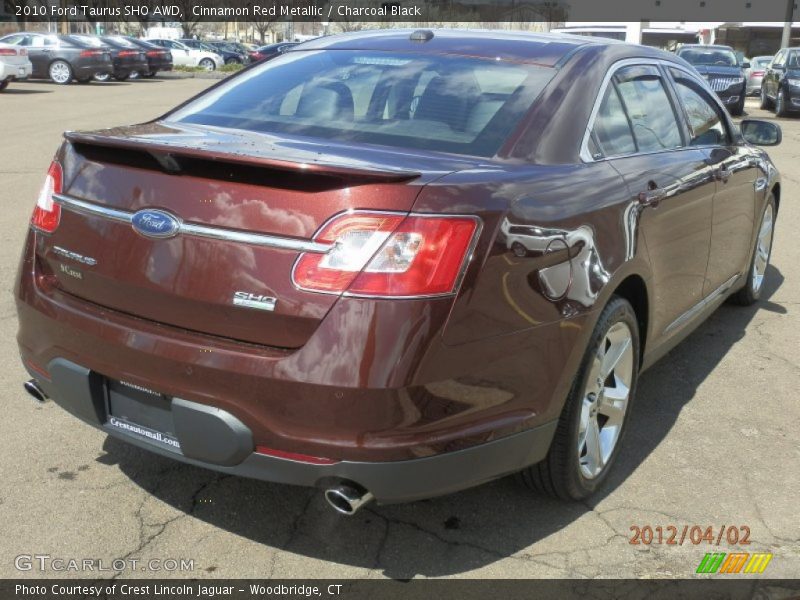 Cinnamon Red Metallic / Charcoal Black 2010 Ford Taurus SHO AWD