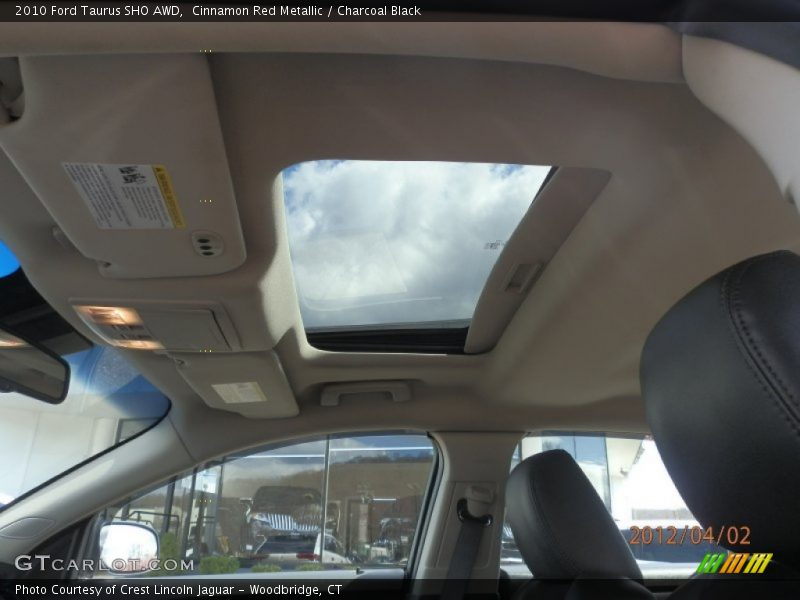 Cinnamon Red Metallic / Charcoal Black 2010 Ford Taurus SHO AWD