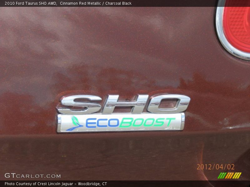 Cinnamon Red Metallic / Charcoal Black 2010 Ford Taurus SHO AWD