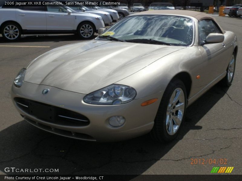 Satin Silver Metallic / Cashmere 2006 Jaguar XK XK8 Convertible