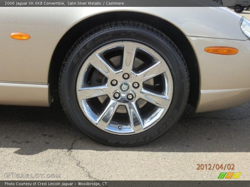 Satin Silver Metallic / Cashmere 2006 Jaguar XK XK8 Convertible