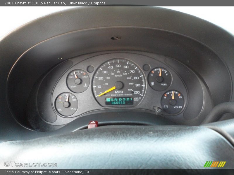 Onyx Black / Graphite 2001 Chevrolet S10 LS Regular Cab