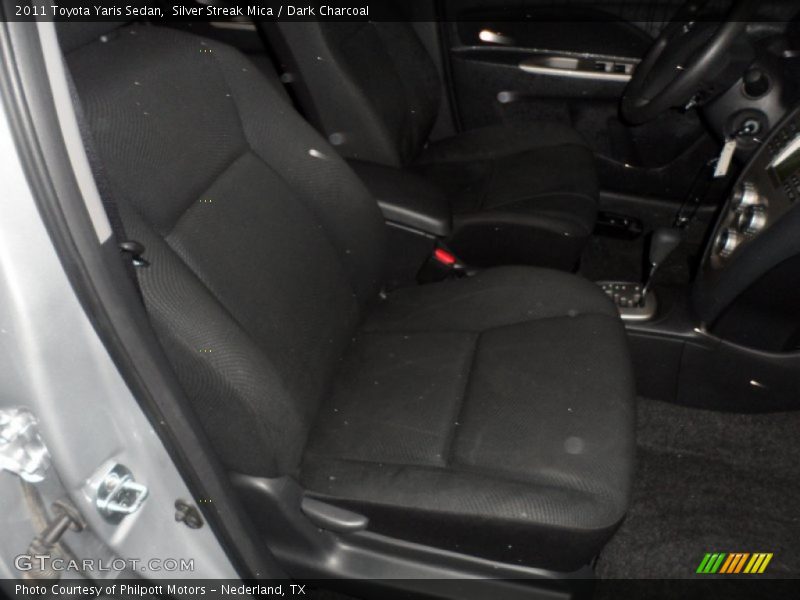 Silver Streak Mica / Dark Charcoal 2011 Toyota Yaris Sedan