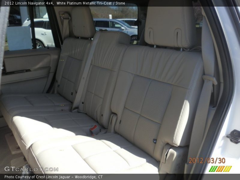 White Platinum Metallic Tri-Coat / Stone 2012 Lincoln Navigator 4x4
