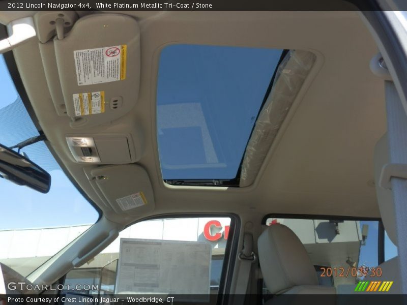 White Platinum Metallic Tri-Coat / Stone 2012 Lincoln Navigator 4x4