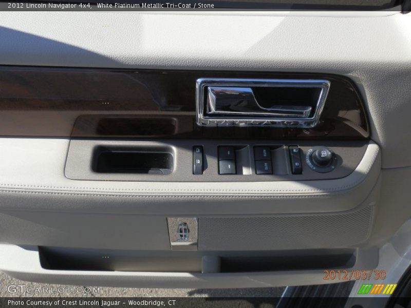 White Platinum Metallic Tri-Coat / Stone 2012 Lincoln Navigator 4x4