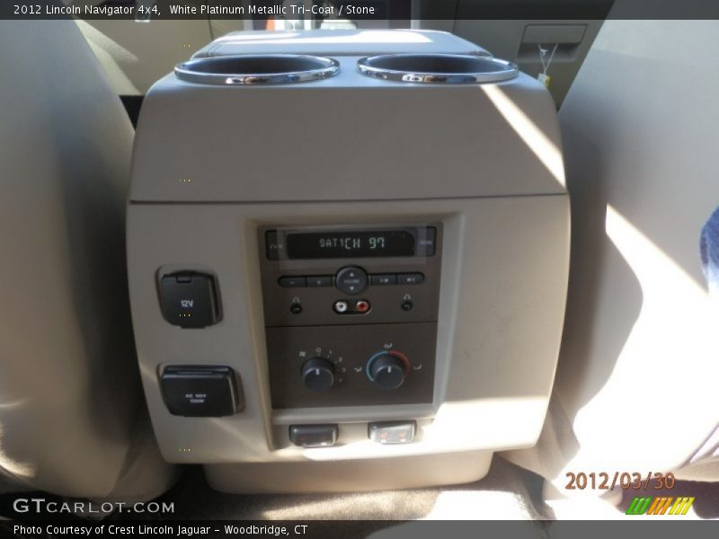 White Platinum Metallic Tri-Coat / Stone 2012 Lincoln Navigator 4x4