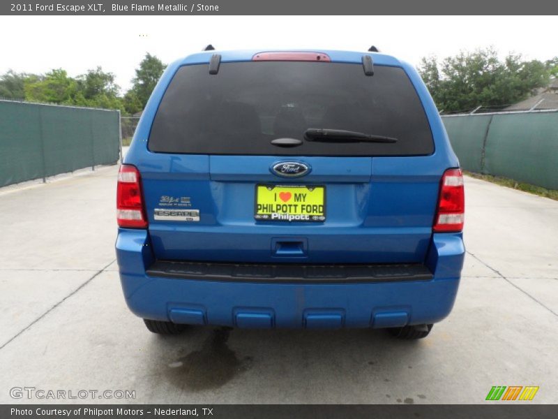 Blue Flame Metallic / Stone 2011 Ford Escape XLT