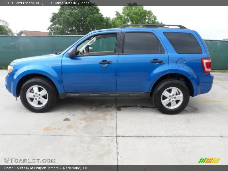 Blue Flame Metallic / Stone 2011 Ford Escape XLT