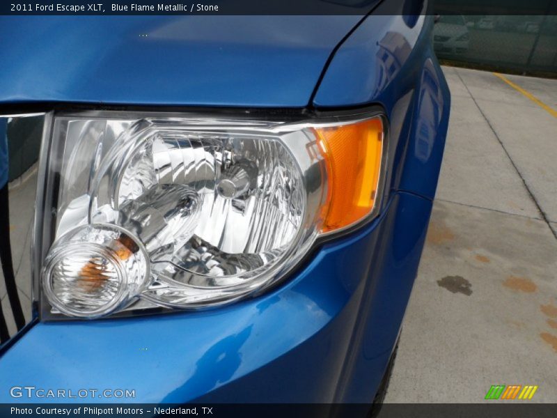Blue Flame Metallic / Stone 2011 Ford Escape XLT