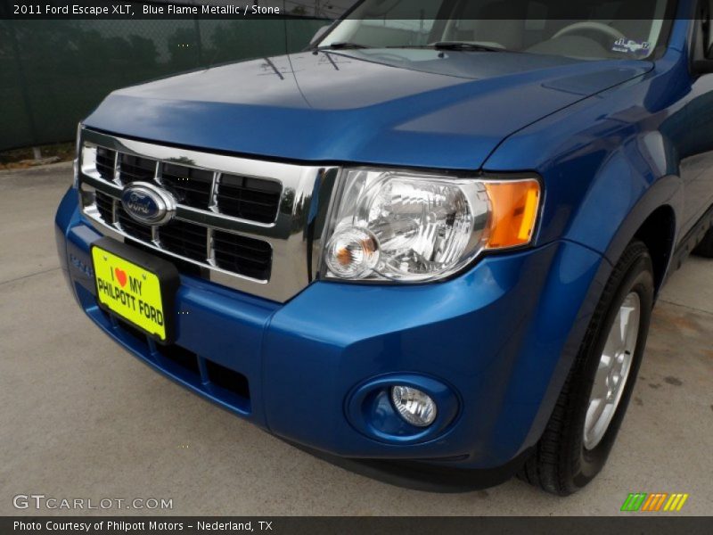 Blue Flame Metallic / Stone 2011 Ford Escape XLT