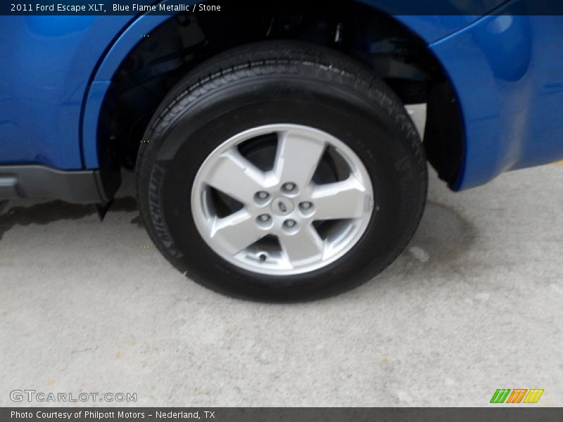 Blue Flame Metallic / Stone 2011 Ford Escape XLT