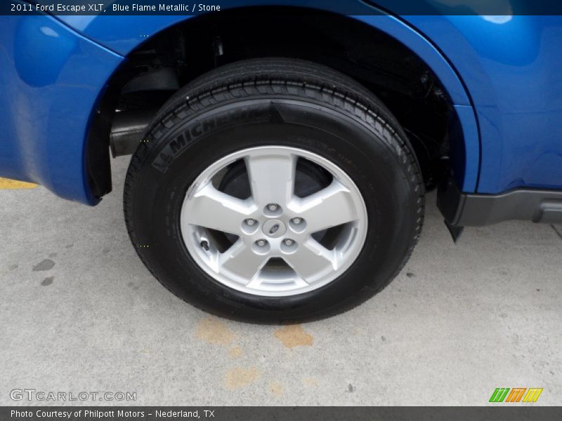 Blue Flame Metallic / Stone 2011 Ford Escape XLT
