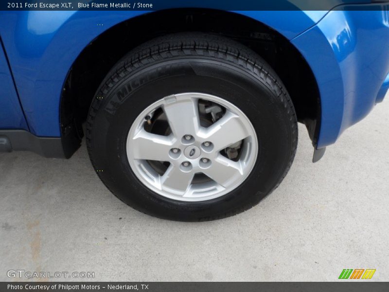 Blue Flame Metallic / Stone 2011 Ford Escape XLT