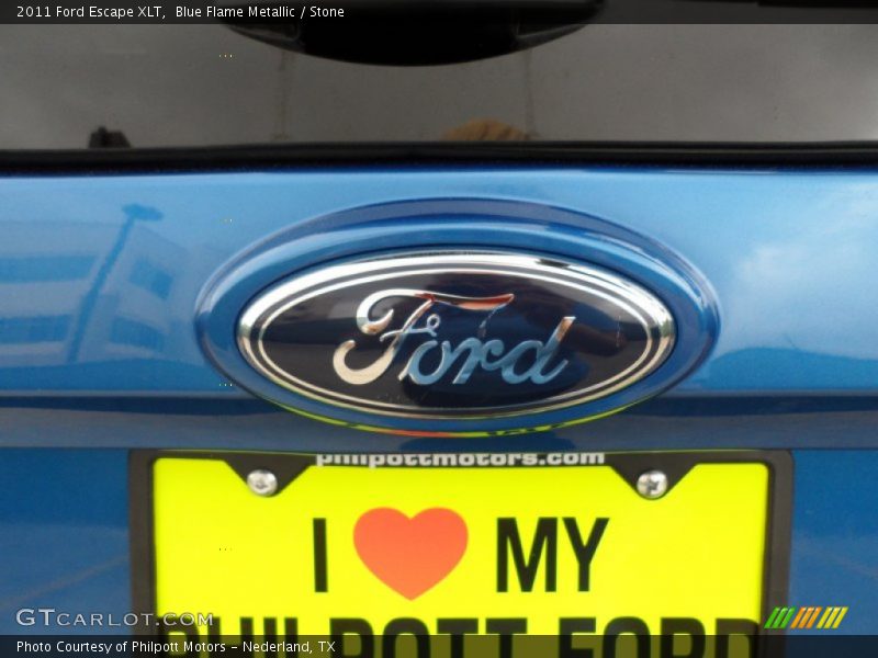 Blue Flame Metallic / Stone 2011 Ford Escape XLT