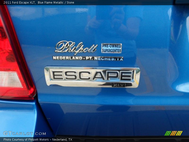 Blue Flame Metallic / Stone 2011 Ford Escape XLT