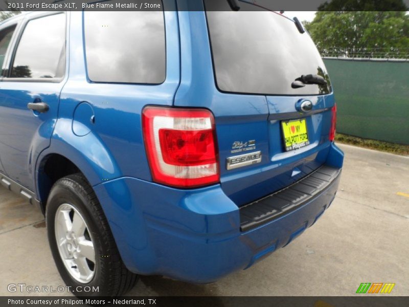 Blue Flame Metallic / Stone 2011 Ford Escape XLT