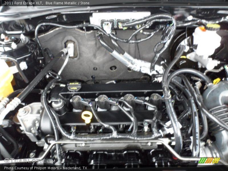Blue Flame Metallic / Stone 2011 Ford Escape XLT