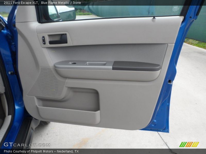 Blue Flame Metallic / Stone 2011 Ford Escape XLT