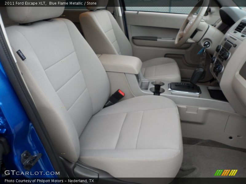 Blue Flame Metallic / Stone 2011 Ford Escape XLT